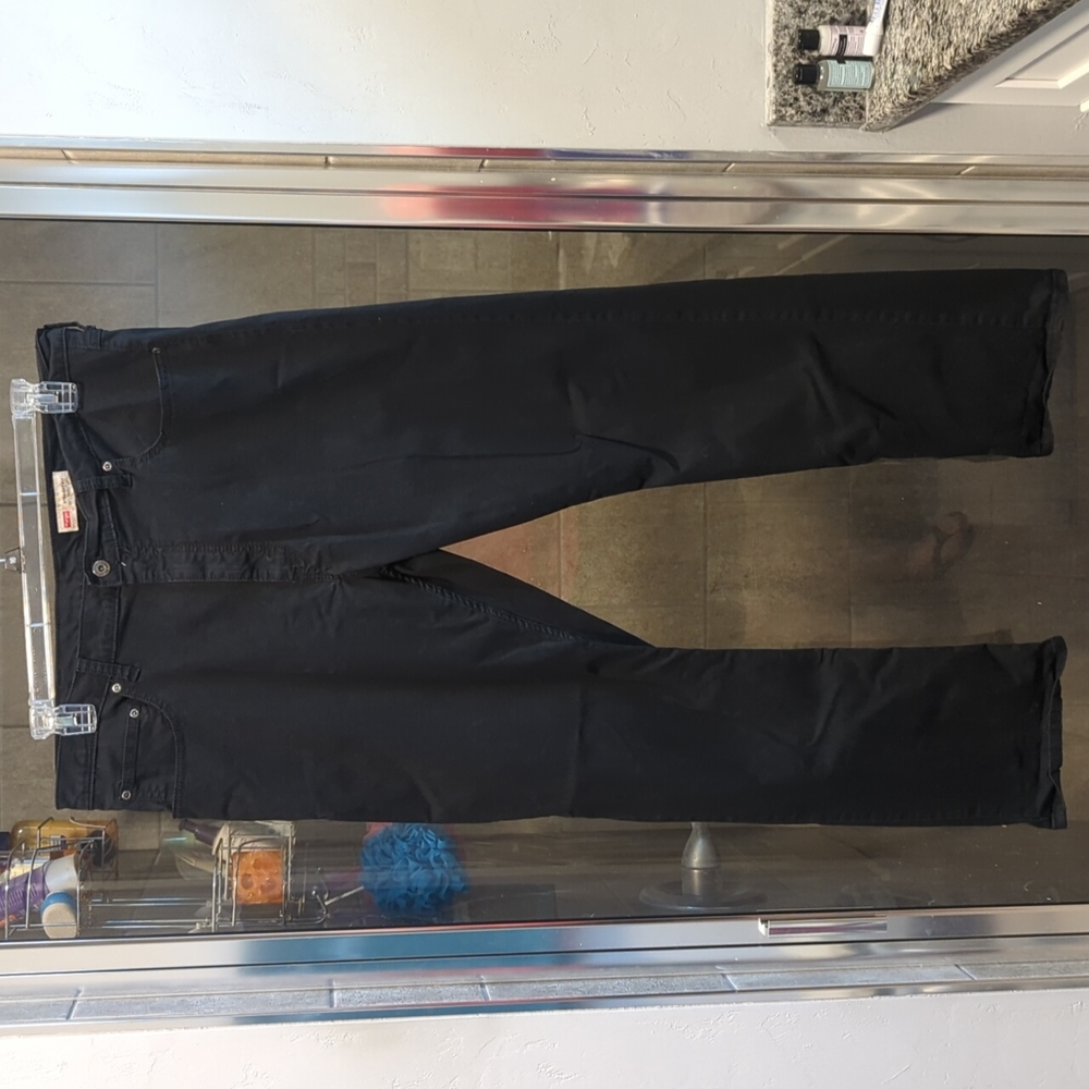 Men's Wrangler Slim Straight Black Jeans